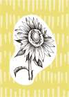 Sunflower minimal art Art Print