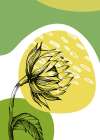 Sunflower minimal art Art Print