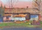 Watercolor landscape painting 43 Art Print