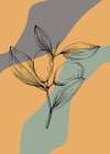 Jojoba plants Abstract Art Print