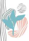 Jojoba plants Minimalist Print