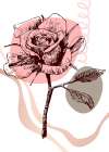 Roses flowers minimal art Art Print