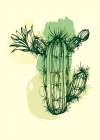 Cactus exotic plants succulents Art Print