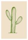 Cactus exotic plants succulents Art Print