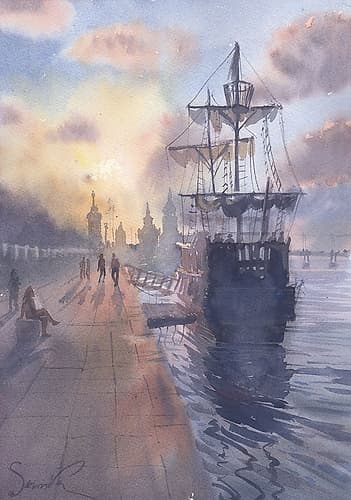 Pirate ship Art Print