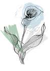 Callas flowers minimal art Art Print