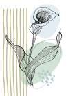 Callas flowers minimal art Art Print