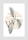 Wheat Abstract Art Print