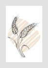 Wheat Abstract Art Print