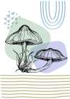 Mushrooms Art Print