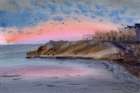 Marine Watercolor Painting Art Print