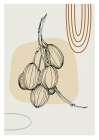 Olive Abstract Art Print
