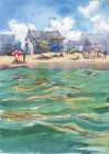 Seascape beach Art Print