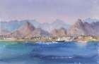 Egypt seascape on the red sea Art Print