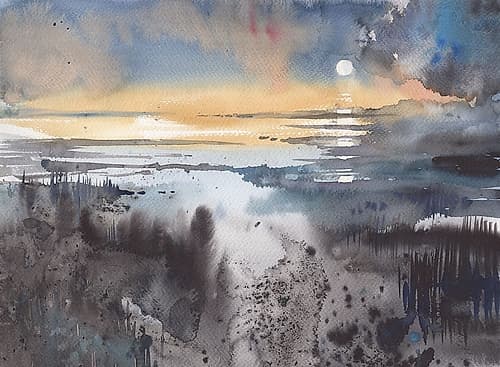 Abstract seascape Coastal Print