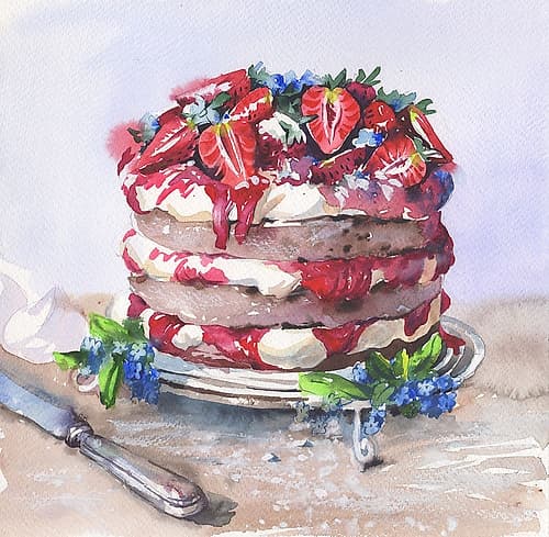 Cake Art Print