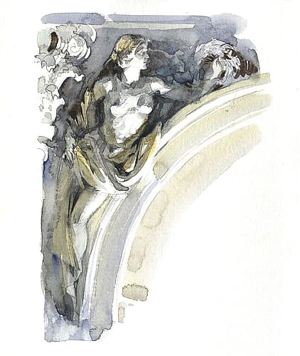 Antique sculpture European Print