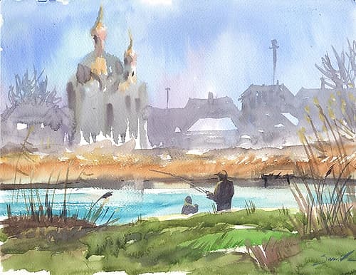 Fishing Art Print