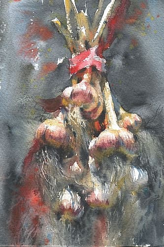 Garlic Nature Print