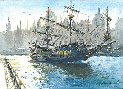 Old ship Art Print