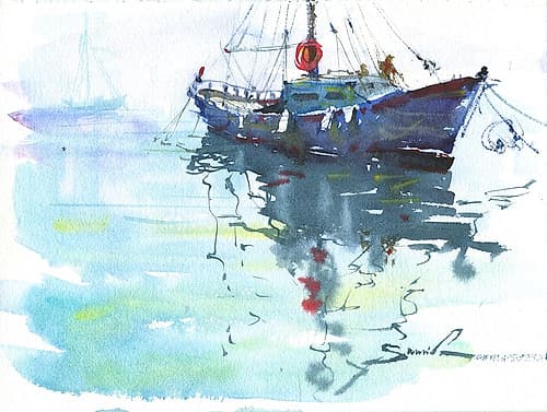 Yacht Art Print