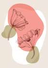Poppy boho Art Print