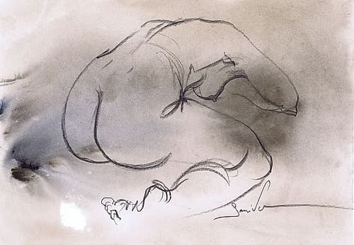 Aphrodites Embrace Art abstrait reproduction