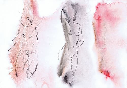 Nude art Minimalist Print