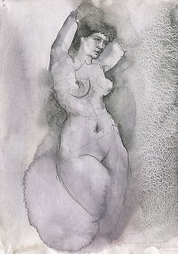 Feminine Elegance Art abstrait reproduction