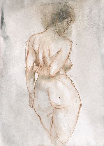 Nude Beauty Minimalist Print