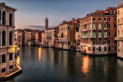 Venice Twilight Art Print