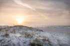 Foggy Dunes Art Print