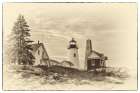 Lighthouse Postcard III Art Print
