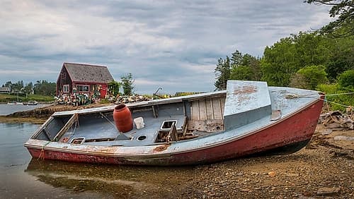 Out of Service I Coastal Print