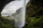 Behind the Falls Art Print