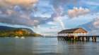 Hanalei Rainbow I Art Print