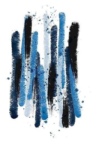 Licorice Blue Art Print by Aesthete