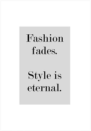 Fashion Fades Art Print