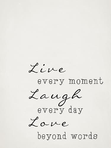 Live Laugh Love Inspirational Print