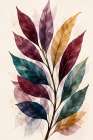 Jewel Tone Botanicals 5 Art Deco Print