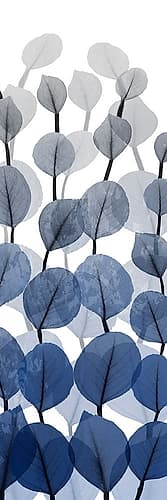 Sapphire Blooms On White 2 Art Print
