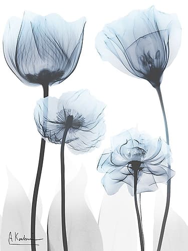 Diligent Blue Drama 2 Art Print