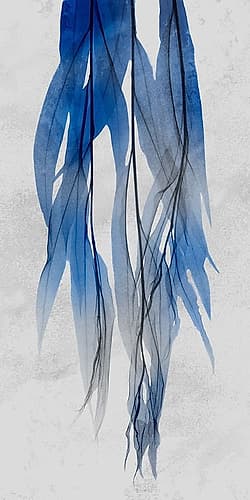 Indigo Growth 1 Art Print