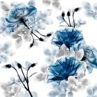 Indigo Bouquets 1 Art Print