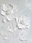 Plastered Flowers 2 Art Print