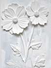 Plastered Flowers 3 Art Print