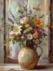 Barn Bouquet 1 Art Deco Print