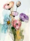 Floral Summer Glow 3 Minimalist Print