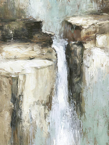 Between The Cliffs 2 Art abstrait reproduction