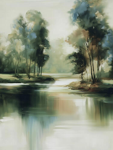 Waterside Reverie 2 Toile murale reproduction